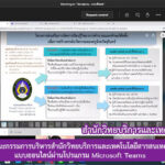 การประชุมคณะกรรมการบริหารสำนักวิทยบริการและเทคโนโลยีสารสนเทศ (วาระพิเศษ) แบบออนไลน์ผ่านโปรแกรม Microsoft Teams